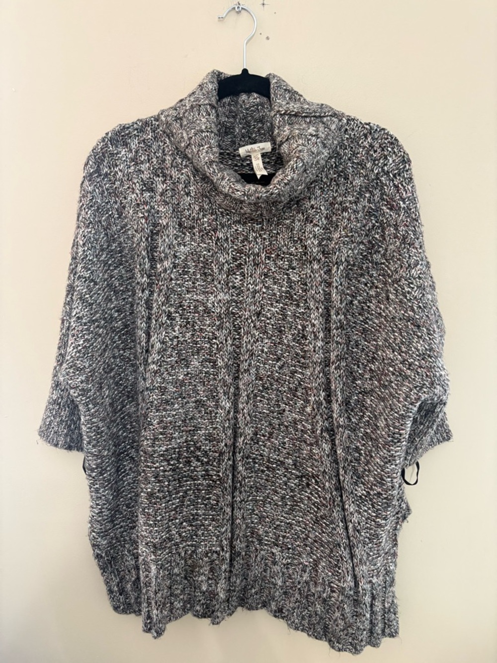 Matilda Jane Marled Gray Cowl Neck Sweater